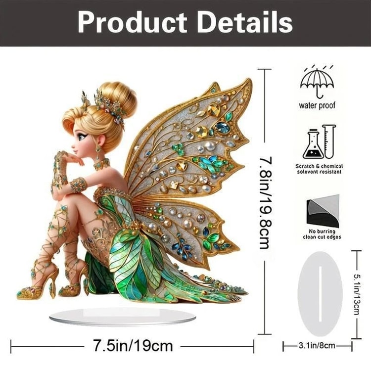 Flower Fairy Elf Acrylic Bedroom and Living Room Home Decoration