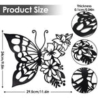 Elegant Metal Butterfly Wall Decor Modern Butterfly Wall Art for Bedroom Living Room and Home