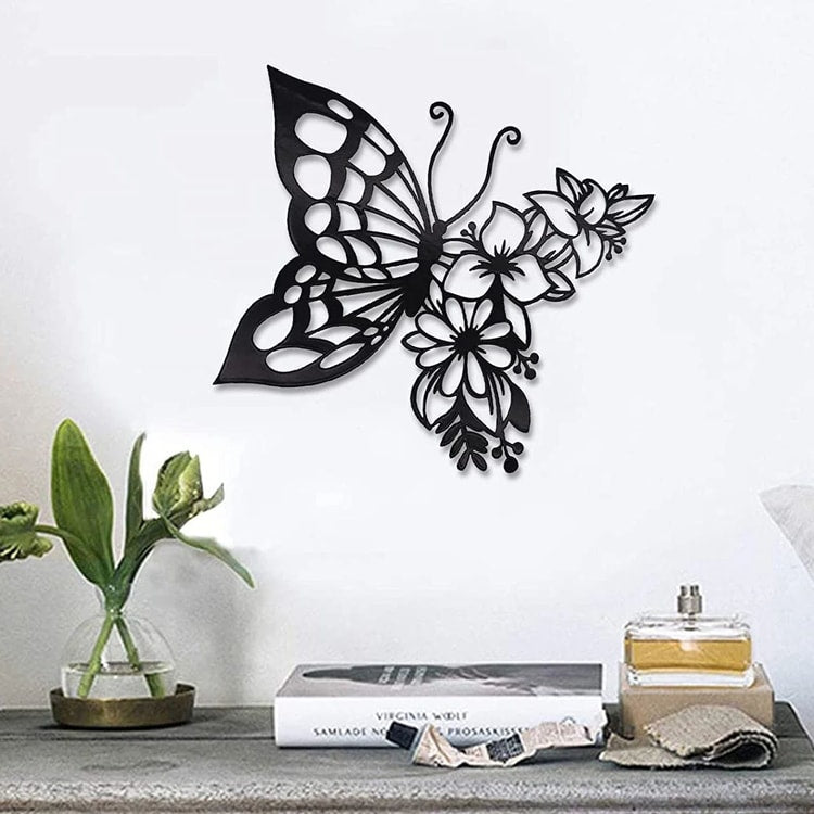 Elegant Metal Butterfly Wall Decor Modern Butterfly Wall Art for Bedroom Living Room and Home