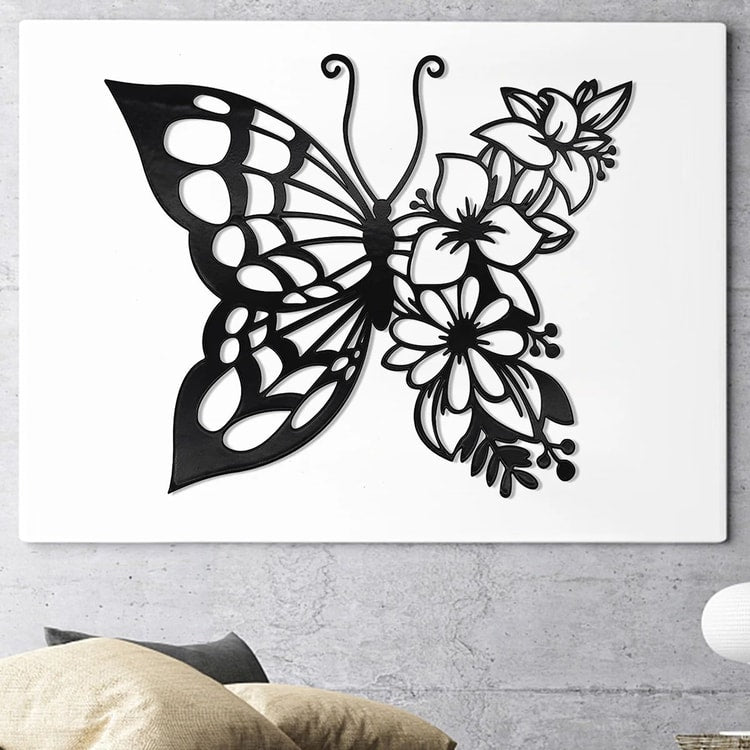 Elegant Metal Butterfly Wall Decor Modern Butterfly Wall Art for Bedroom Living Room and Home
