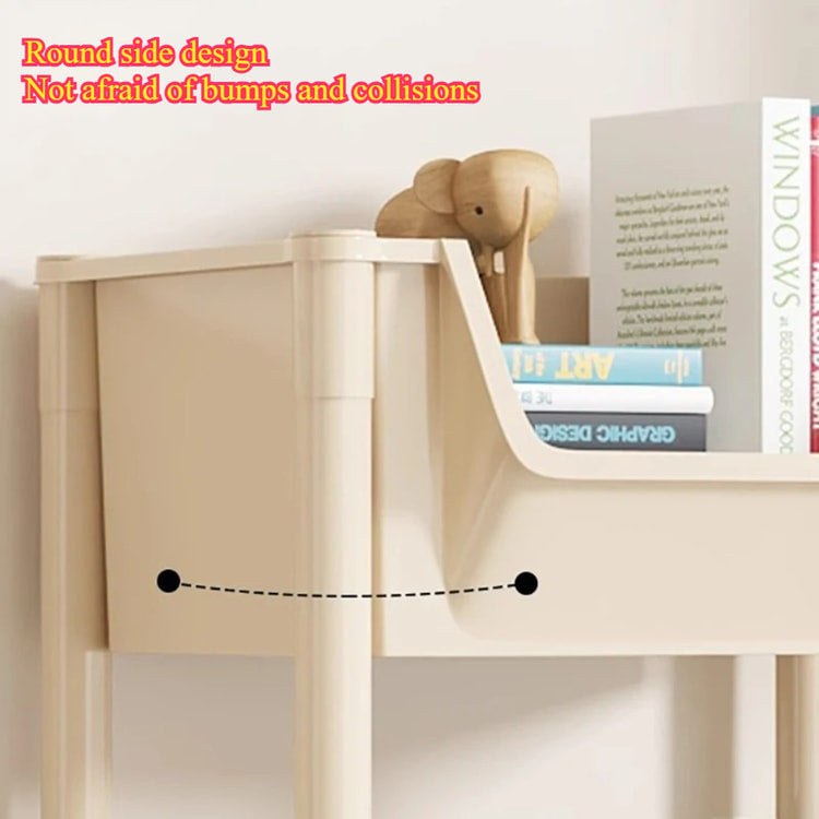 Home Snack Rack Organizer, Multi-layer Mobile Storage Handcart for Kitchen, Living Room, and Bedroom with Wheels
