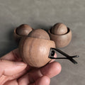 Natural Wooden Essential Oil Diffuser for Car and Home Mini Cute Fragrance Diffuser for Bedroom Living Room