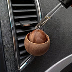 Natural Wooden Essential Oil Diffuser for Car and Home Mini Cute Fragrance Diffuser for Bedroom Living Room