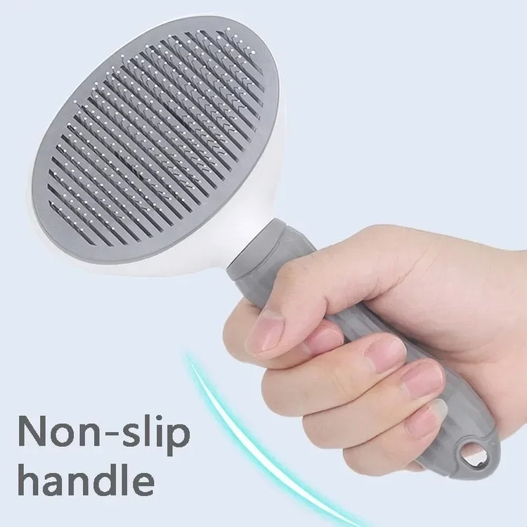 Self Cleaning Pet Brush for Dogs and Cats Gentle Deshedding Grooming Comb