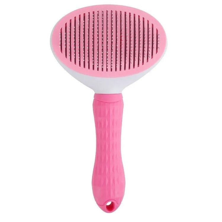 Self Cleaning Pet Brush for Dogs and Cats Gentle Deshedding Grooming Comb