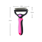 Pro Grooming Brush for Dogs and Cats Detangling Undercoat Hair Removal Pet Grooming Comb