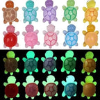 Mini Luminous Turtle Ornaments Set for Home Decor and Kids Toys