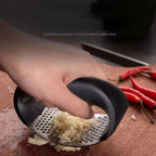 Stainless Steel Garlic Press Crusher Manual Mincer for Chopping Garlic Fruits and Vegetables Essential Kitchen Gadget