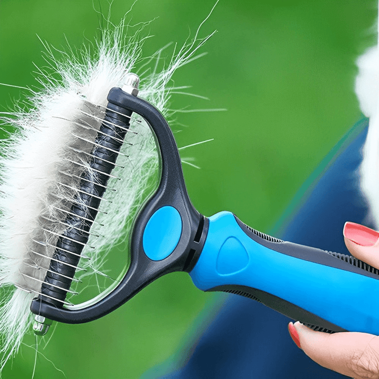 Pro Grooming Brush for Dogs and Cats Detangling Undercoat Hair Removal Pet Grooming Comb
